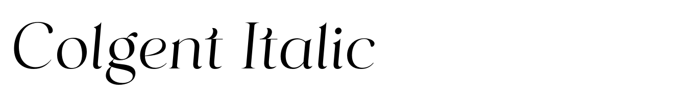 Colgent Italic